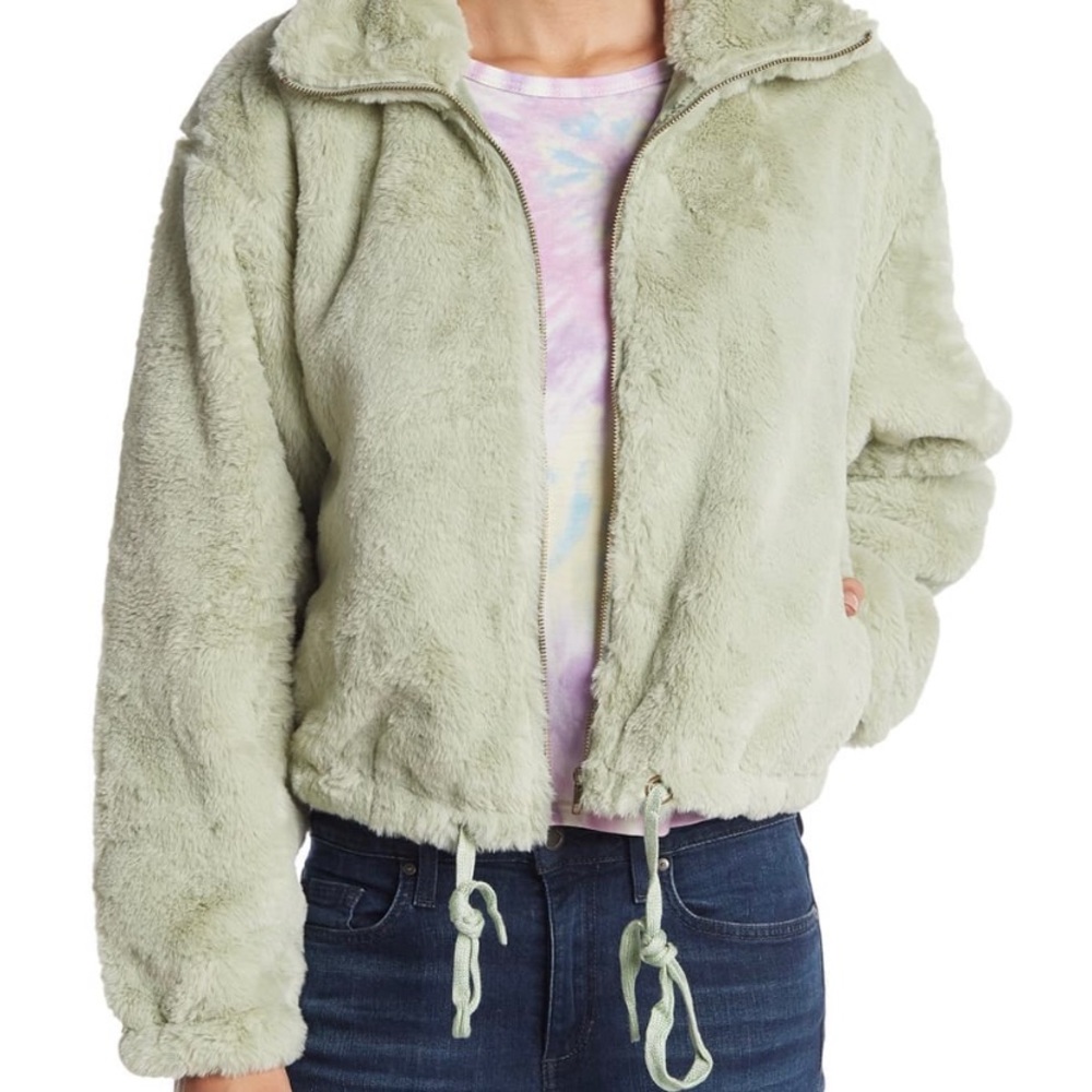 Know One Cares Faux Fur Cropped Jacket SOLD OUT